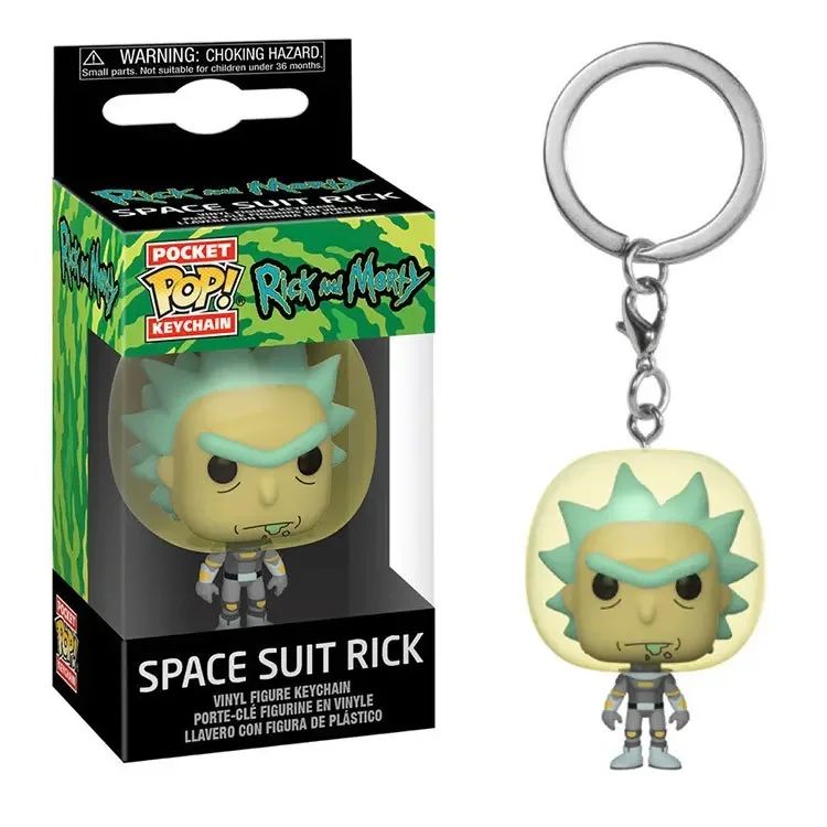 Funko Pop NEW Rick and Morty TINKLES MR. POOPY Keychains Vinyl Figure Keychain Krombopulos Pickle Rick Pocket Pop Keychain Toy