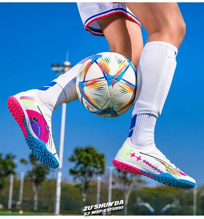 New Men Football Shoes Society Cleats Professional Soccer Shoes Indoor Fast Football Field Boots Sneaker Boy Original Training