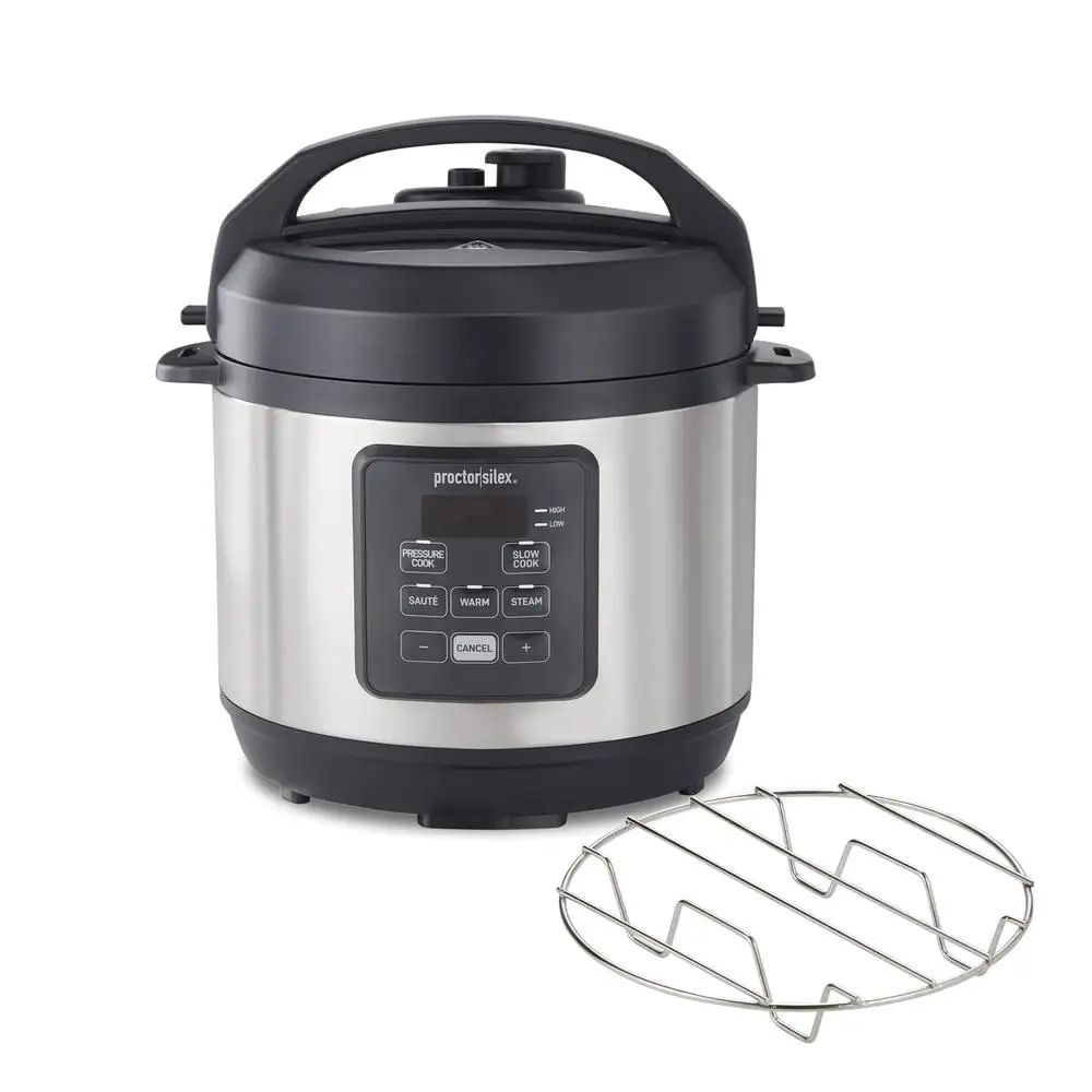 Panela de Pressão Elétrica 4 em 1 Multifuncional Cozimento Lento a Vapor Salteado Panela de Arroz Aço Inox Antiaderente 2,8 Litros Eletrodoméstico de Cozinha