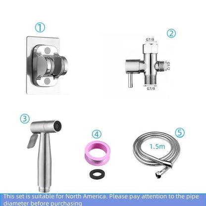 Handheld Bidet Toilet Sprayer Jet Kit Stainless Steel Shattaf Sprayer Kit Bathroom Personal Hygiene