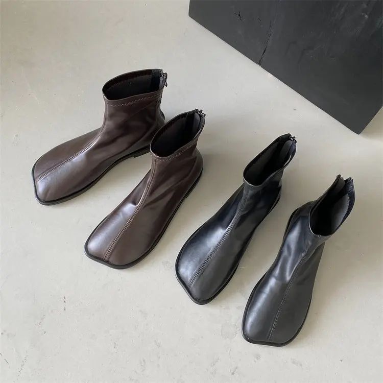 Woman Elastic Boots Fashion Ladies Thick Bottom Ankle Luxury Designer Female Boots  Nre Autumn Winter Women's Chelsea Boots 2024