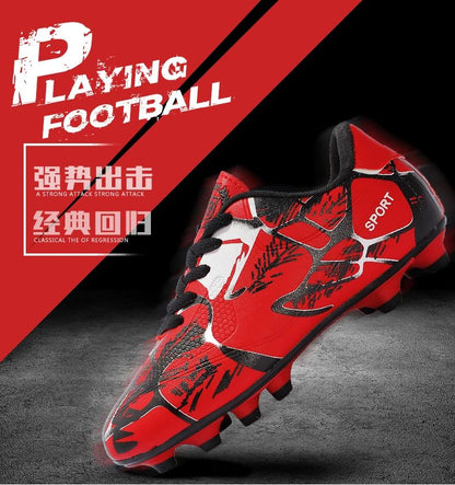 Professional Kids Soccer Shoes Men Original Football Shoes Indoor Society Cleats Football Field Boots TF/AG Fast Match Sneaker