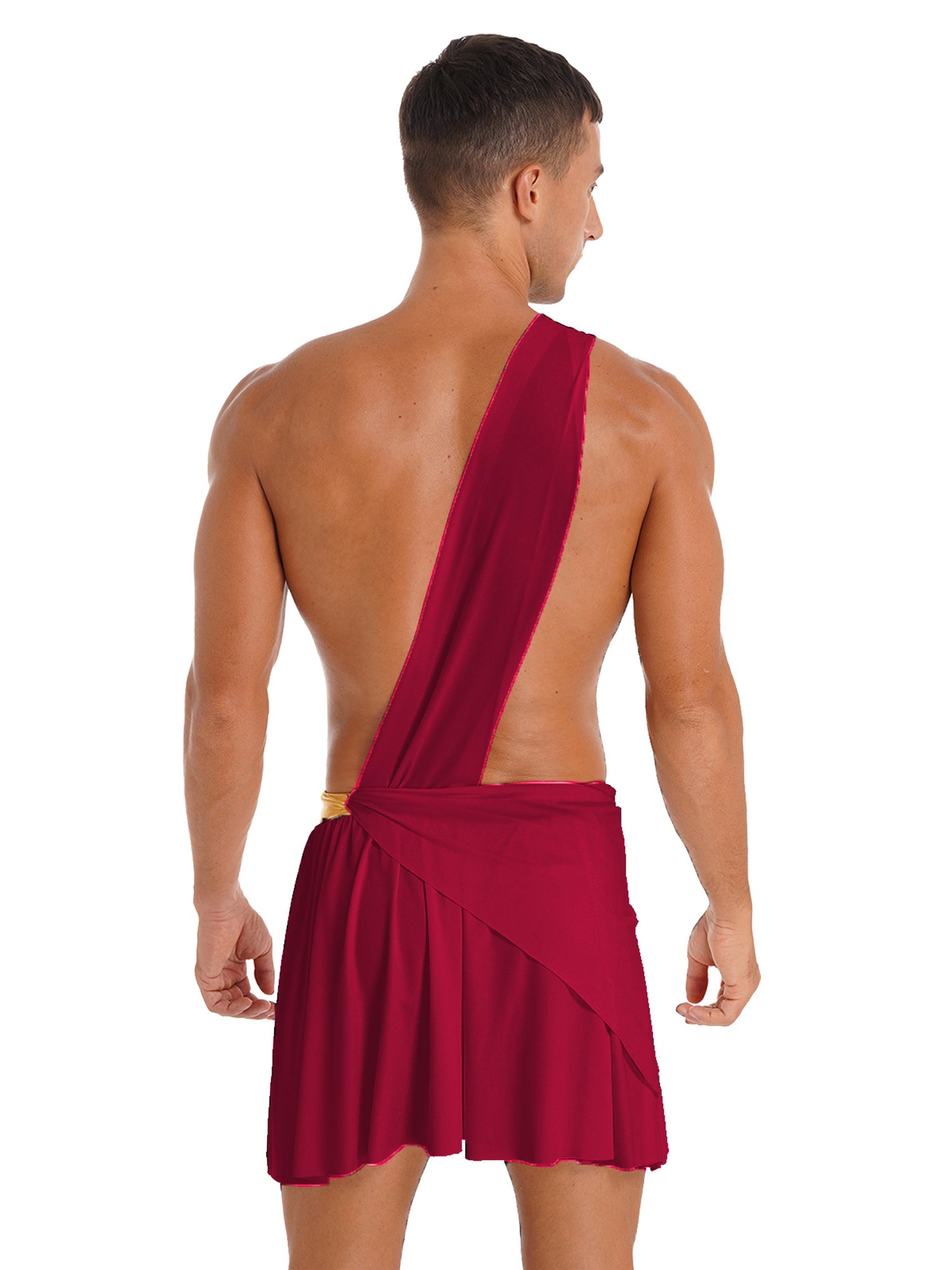 Mens Roman Toga Costume Ancient Greek Gods Senator Emperor Robe Uniform Halloween Party Cosplay Role Play Fancy Dress