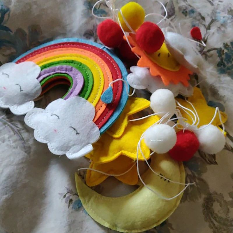 Baby Mobile Rattles Toys Baby Toys 0-12 Months Carousel Crib Holder Baby Mobile To Bed Bed Bell Mom Handmade Toys for Newborns