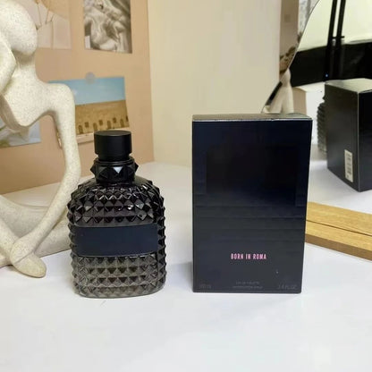 Perfume 100ML Charmoso Sexy Feminino Spray Corporal Perfumes Masculinos e Femininos Frangrância de Longa Duração de Alta Qualidade Born in Roma