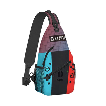 Games Console Small Chest Bag Men's and Women's Kids Best Gift 3D Cartoon Large Capacity Outdoor Sports Leisure Fashion Bag
