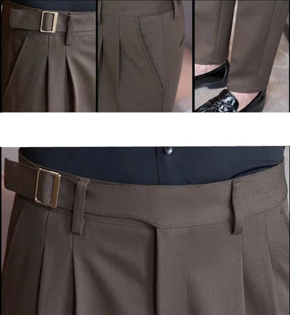 Calças de Terno Masculinas, Calças de Vestir Slim Modernas, Calças Brancas Pretas Azuis Verdes Pantalones Hombre Outono/Inverno Masculino, Novidade 2025