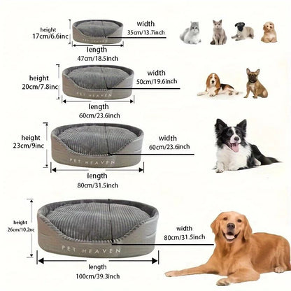 Ninho Universal para Pets Todas as Estações Lavável Cama Dupla Face para Cães e Gatos Almofada Macia Confortável 3D Tapete Durável Decoração para Casa