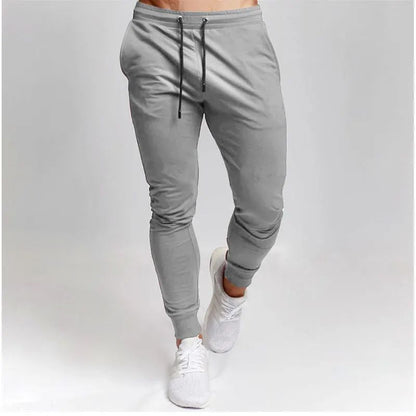 Calça Casual Masculina Moletom Jogger Tamanho Grande Cintura Elástica Esportiva Casual Calças Soltas Roupas Fitness Primavera Seção Fina