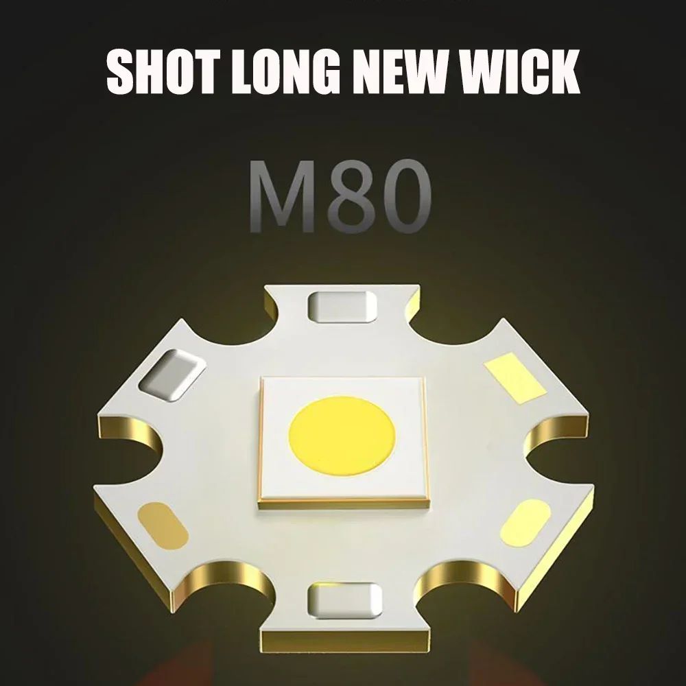 Ultra Bright Torch Built-in Battery Flash Light Emergency Spotlights 5km 1500W Most Powerful Led Flashlights Tactical