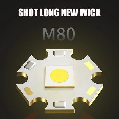 Ultra Bright Torch Built-in Battery Flash Light Emergency Spotlights 5km 1500W Most Powerful Led Flashlights Tactical