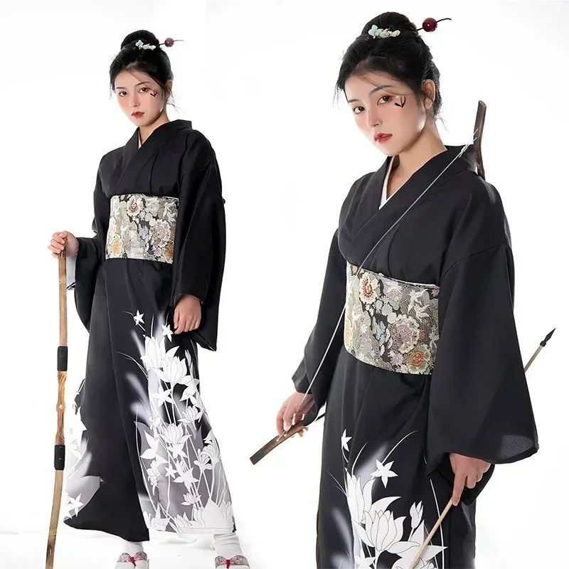 Fashion Photography Clothes Party Dress Japanese Kimono Cosplay Yukata Women Clothing Traditional Ethnic Style Streetwear Stage