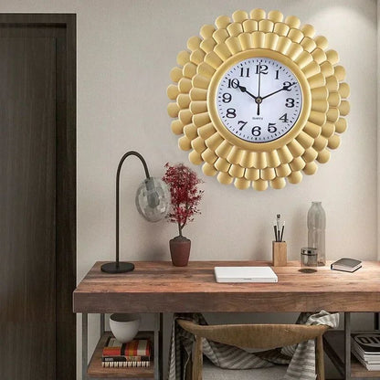 10 Inch Retro Home Wall Decoration Wall Clock Time Accurate Border Three-dimensional Hanging Quartz Clock for Decoration