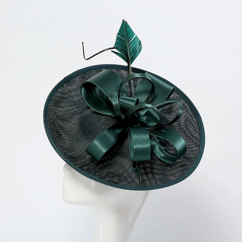 Wedding Mesh Fascinators for Women Tea Party Hat Kentucky Derby Headpiece Feather Fancy Hats Wedding Church Hatinator Headband