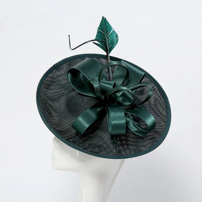 Wedding Mesh Fascinators for Women Tea Party Hat Kentucky Derby Headpiece Feather Fancy Hats Wedding Church Hatinator Headband