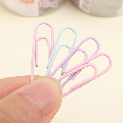 Portable Mini Color Paper Clips Metal Paperclips Binder For Paper Text Photo Cards Marking Clips Home Office Stationery