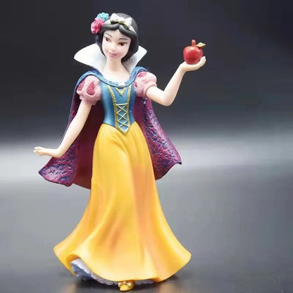 20cm Disney Frozen Rapunzel Jasmine Snow White Figure Toy Resin Ornaments Doll Gift Room Decoration Anime Action Model Kids Gift