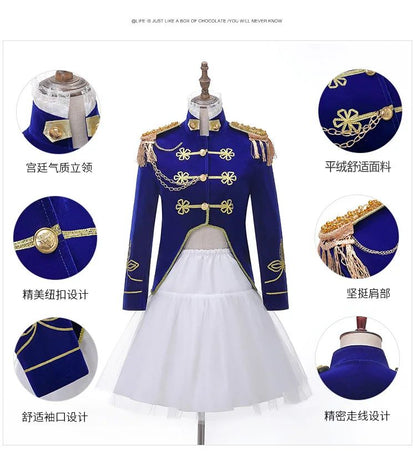 Men Stage Couple Costumes Photo Military Dress Suit Navy Men's and Women's Military Band Uniform Sailor Suit Spring and Autumn