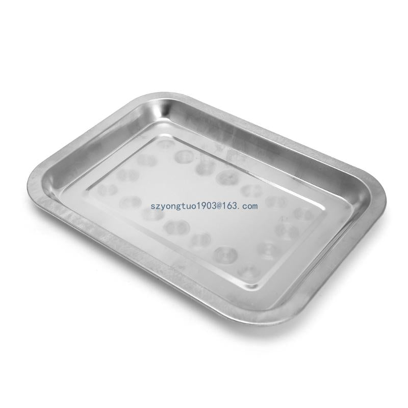 Stainless Steel Rectangular Plate Barbecue Grilled Fish Tray BBQ Container