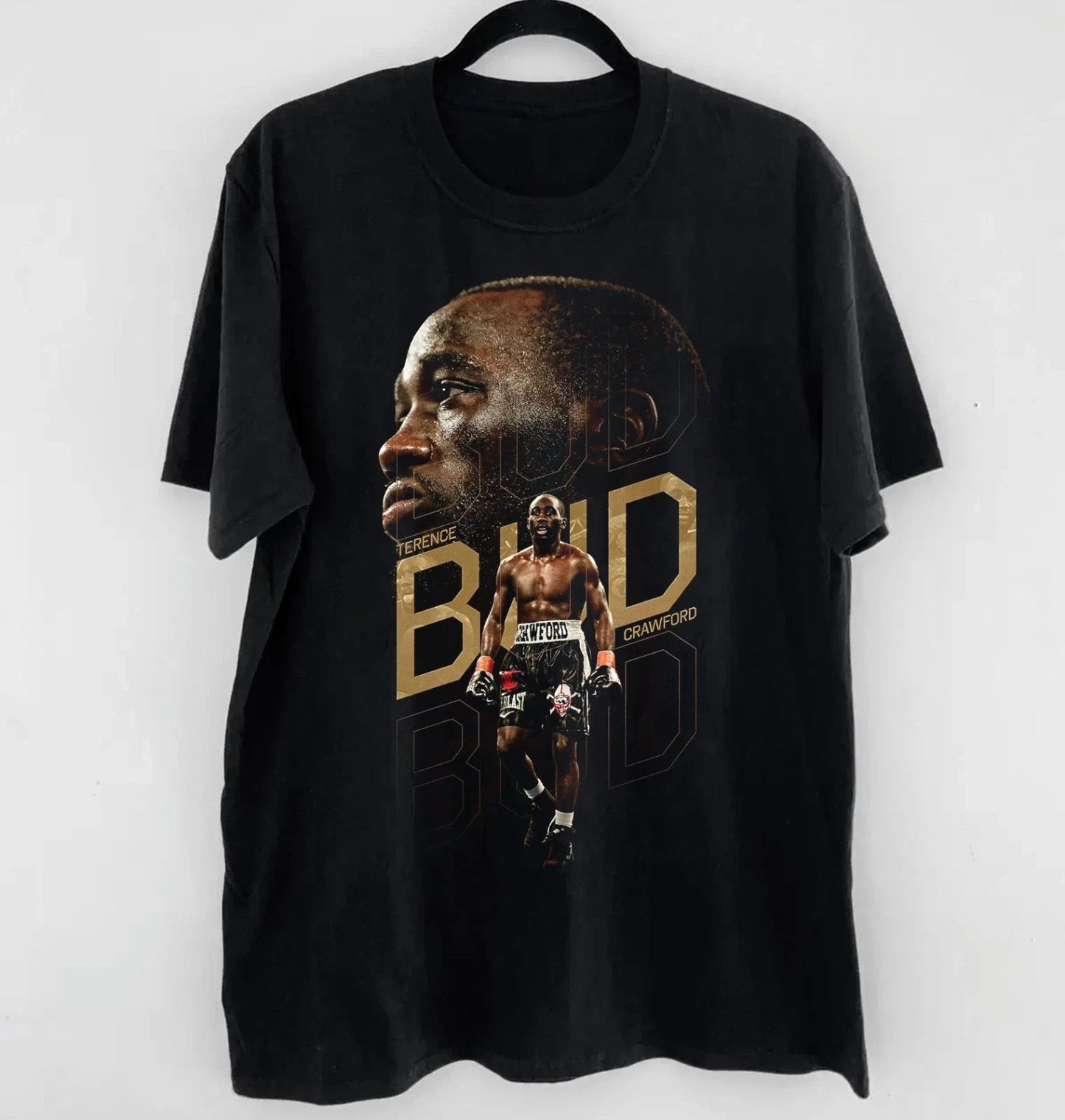 men's Terence Bud Crawford Undisputed King Crown T Shirt Full Size Harajuku Graphic T Shirts Oversized T Shirt  Men Clothing