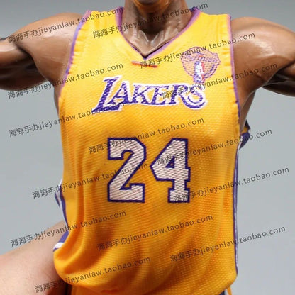 Personagem 34cm Modelo Lakers Roaring Post 24 Bryant Basquete Decoração de Casa Boneco Colecionável Figuras Modelo Lembrança Brinquedo Presentes