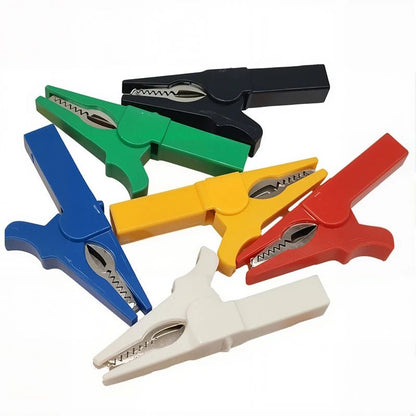 55mm Insulated Crocodile Clamp Alligator Clips Multimeter Pen Battery Test Probe for 4mm Banana Plug Cable Clips