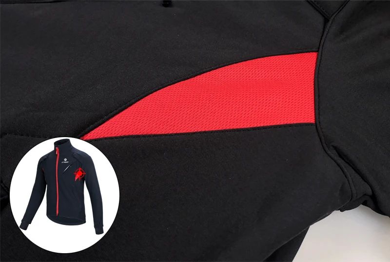 X-TIGER Winter Fleece Thermal Cycling Jacket Coat Windproof Bicycle Clothing Autumn Outdoors Sport Cycling Camping Hiking Jacket