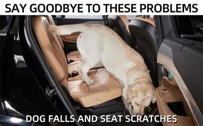 Cama Ninho para Carro para Pets, Extensor de Rede para Banco Traseiro de Cobertura Total para Carros, Impermeável e à Prova de Arranhões com Bolso de Malha para Cães de Todos os Tamanhos