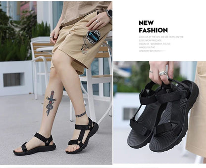 Men Sandals Non-slip Summer Flip Flops High Quality Outdoor Beach Slippers Casual Shoes Cheap Men's shoes Water Shoes 9072