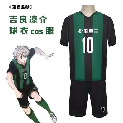 Anime Cosplay Costume Ness Kaiser Isagi Nagi Reo Itoshi Sae Shidou Ryuusei Cosplay Jersey With Shorts Uniform Clothes