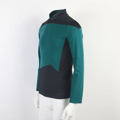 Star TNG The Next Generation Trek Red Yellow Blue Shirt Uniform Cosplay Costume For Men Coat Halloween Party Clothing