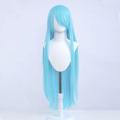 100cm Long Straight Cosplay Wig Anime Compatible Universal Omopinenet Heat Resistant Synthetic Hair Wigs + Wig Cap