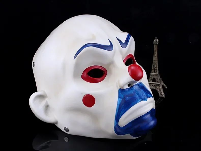 2026  Mask for Halloween Party Clown Accessories Dark Knight Joker Thief