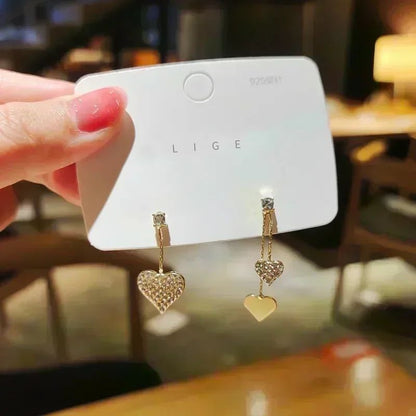 Nova Tendência de Moda Design Exclusivo Elegante e Requintado Brincos Retangulares de Zircônia Para Mulheres Joias Festa de Casamento Presentes Premium