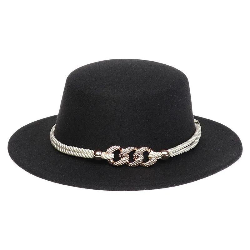 British Style Felt Fedora Jazz Hat Elegant Wedding Party Trilby Lightweight Unisex Fashionable Headwear