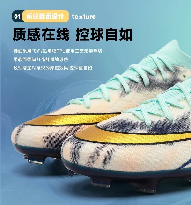 Professional Men Football Boots Adult High Quality Soccer Shoes Society Indoor Cleats Ultralight Studded Women Football Shoes