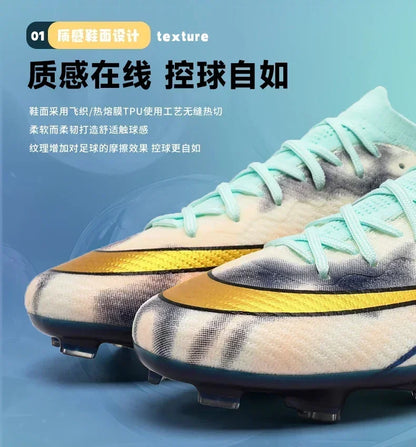 Professional Men Football Boots Adult High Quality Soccer Shoes Society Indoor Cleats Ultralight Studded Women Football Shoes