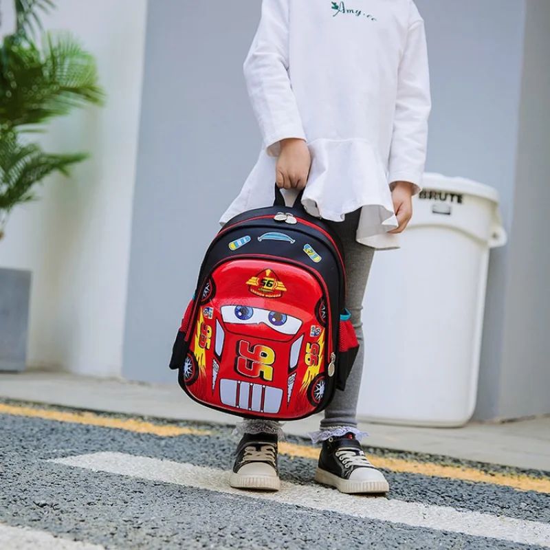 Mochila Disney Pixar Carros Ortopédica Escolar para Meninos Impermeável para Adolescentes Mochilas Escolares de Desenhos Animados Presente de Natal de Aniversário