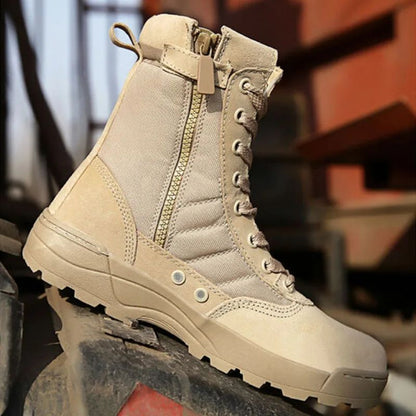 Botas Táticas Masculinas Botas de Força Especial Botas de Combate no Deserto Botas de Caminhada ao Ar Livre Botas de Tornozelo Masculinas Botas de Segurança para o Trabalho