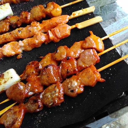 1-6Pcs BBQ Grill Mat Non-stick Mat Heat Resistant Grill Mat Outdoor Baking Reusable Barbecue Party Mat 40x50cm 33x40cm