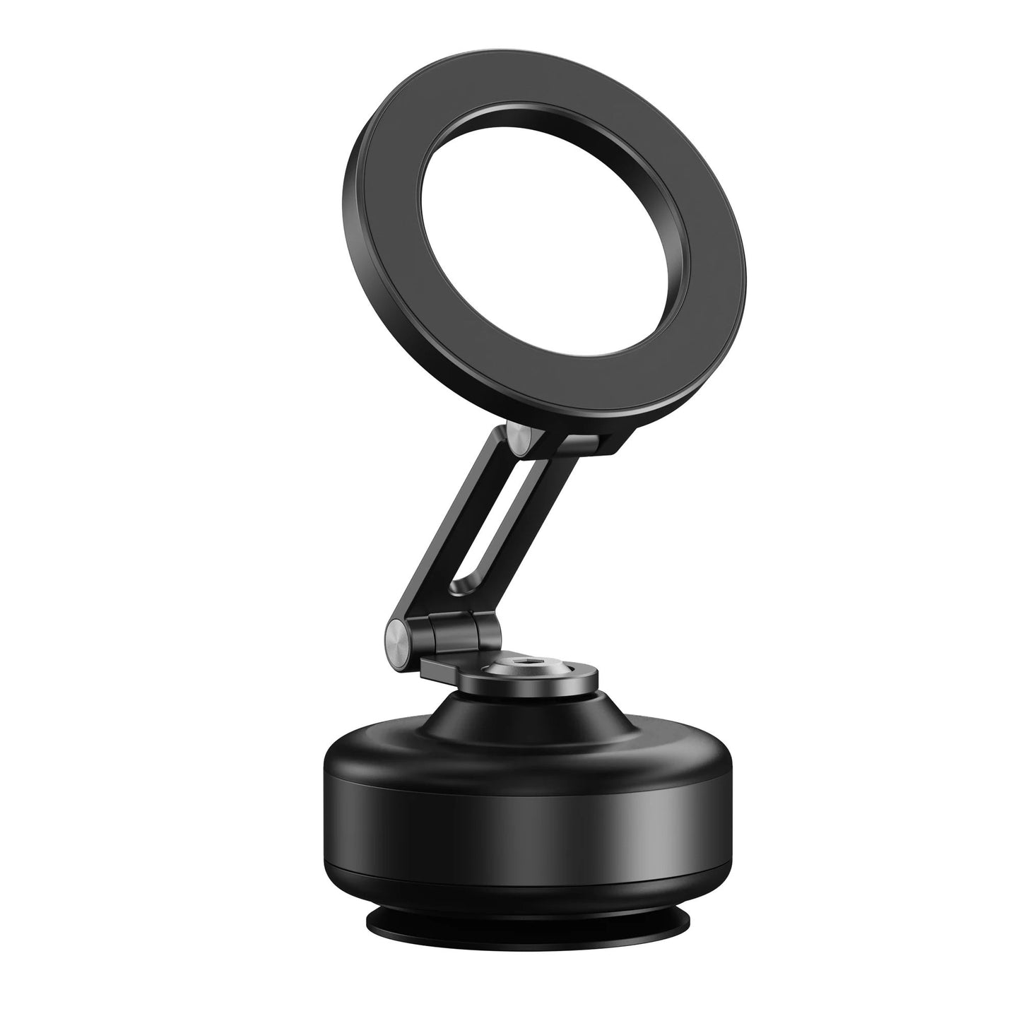 Suporte Veicular Magnético com Adsorção a Vácuo para Celular Dobrável Rotação 360 Graus Liga de Alumínio Adequado para Smartphones