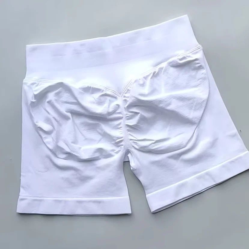 Gym Summer Women's Yoga Exercise Shorts Seamless High Waist Hip Tight Solid Color Shorts Yoga Exercise leggings