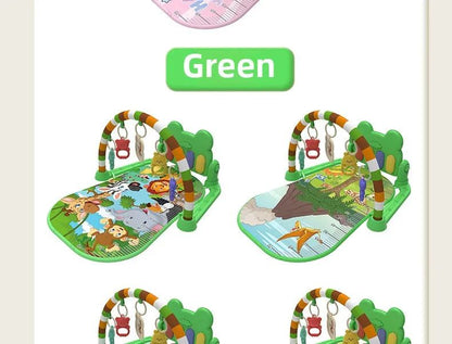 Ginásio de Atividades Musical para Bebês, Tapete de Piano para Engatinhar, Brinquedos, Cobertor de Atividades para Recém-Nascidos, Almofada de Jogo com Pedais, Educação Infantil, Presentes de 0 a 36 Meses