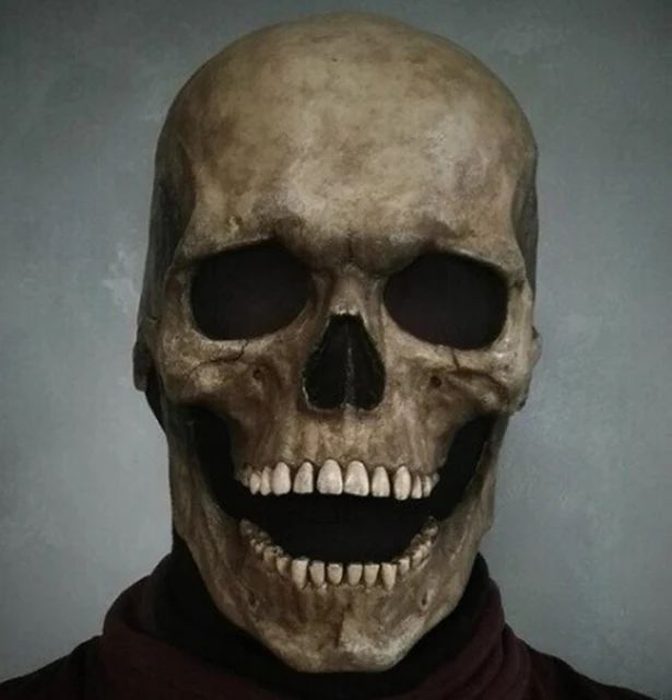 Halloween Mask Latex Scary Horror Decoration Full Head Skull Mask Helmet Cosplay Jaw Masque Gifts Party Costume Pro Mask