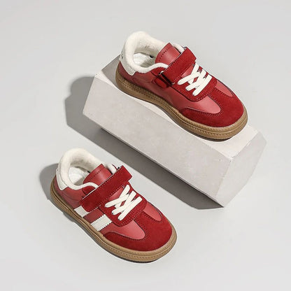 Children Casual Sneakers New Black Soft Bottom Girls Boys German Training Shoes Autumn Winter Fashion Red Kids Baby Casual Shoes