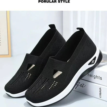 Orthopedic Shoes for Women Walking Shoes Slip On Arch Support Memory Foam Breathable Sneakers Summer Comfortable Casual Trainers
