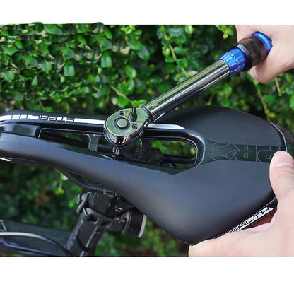 TINSOL Chave Dinamométrica para Bicicleta, Conjunto de 15 Peças, 1/4", 2-24Nm, Chave Allen Direção Dupla, Ferramenta Tipo Soquete Predefinido, Chave de Boca para Reparo Profissional