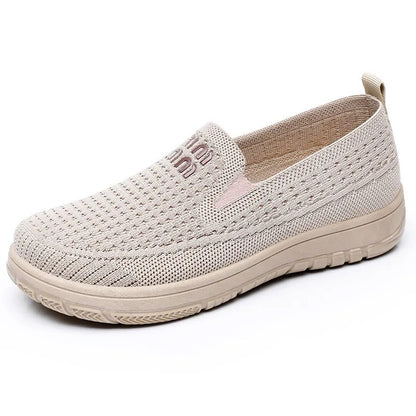 Women's Shoes Summer 2025 Breathable Single Shoes with Soft Sole Thick Sole Casual Cloth for Women Free Shippiing Shoes