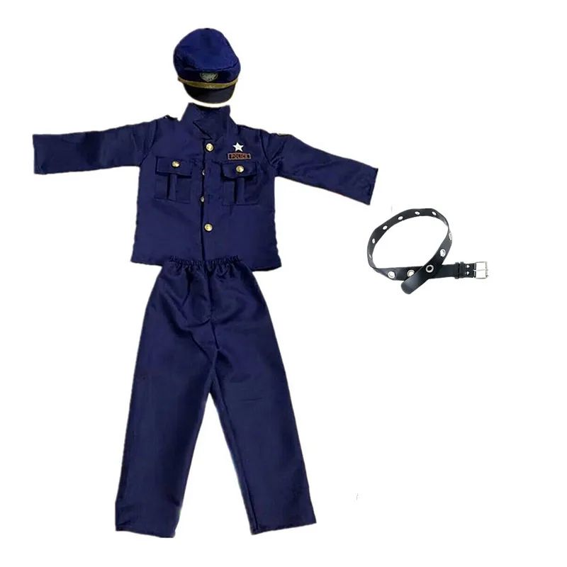 New Year's Dress Up America Police Costume for Kids - Police Officer Costume for Boys - Cop Uniform Set with Accessories