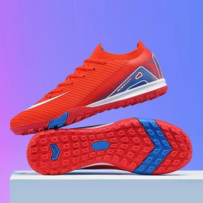 New Men Training Boys Football Boots Adult Outdoor Sport Soccer Shoes Cleats Long Spikes Non Slip Breathable Match Comfortable